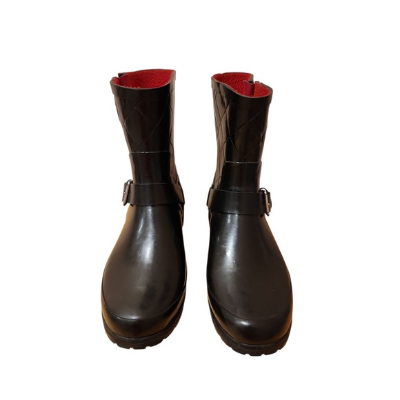 Sperry Shoes - Sperry Top Sider Womens Black Rubber Rain Boots US 8‎ Waterproof Fleece Lined